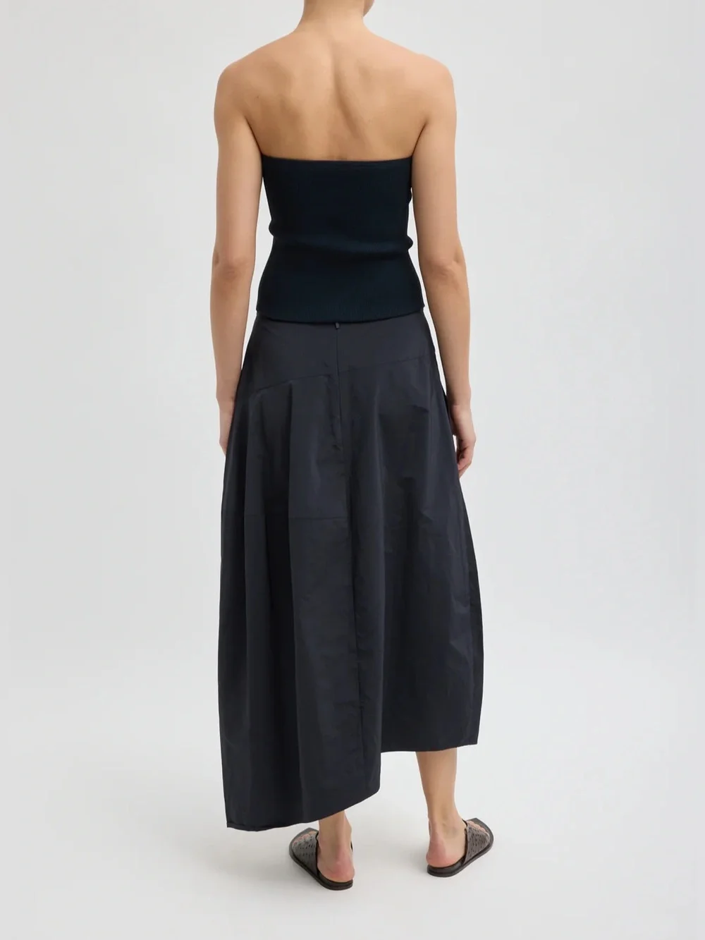 Tibi Nylon Asymmetrical Balloon Skirt - Picture 3 of 5
